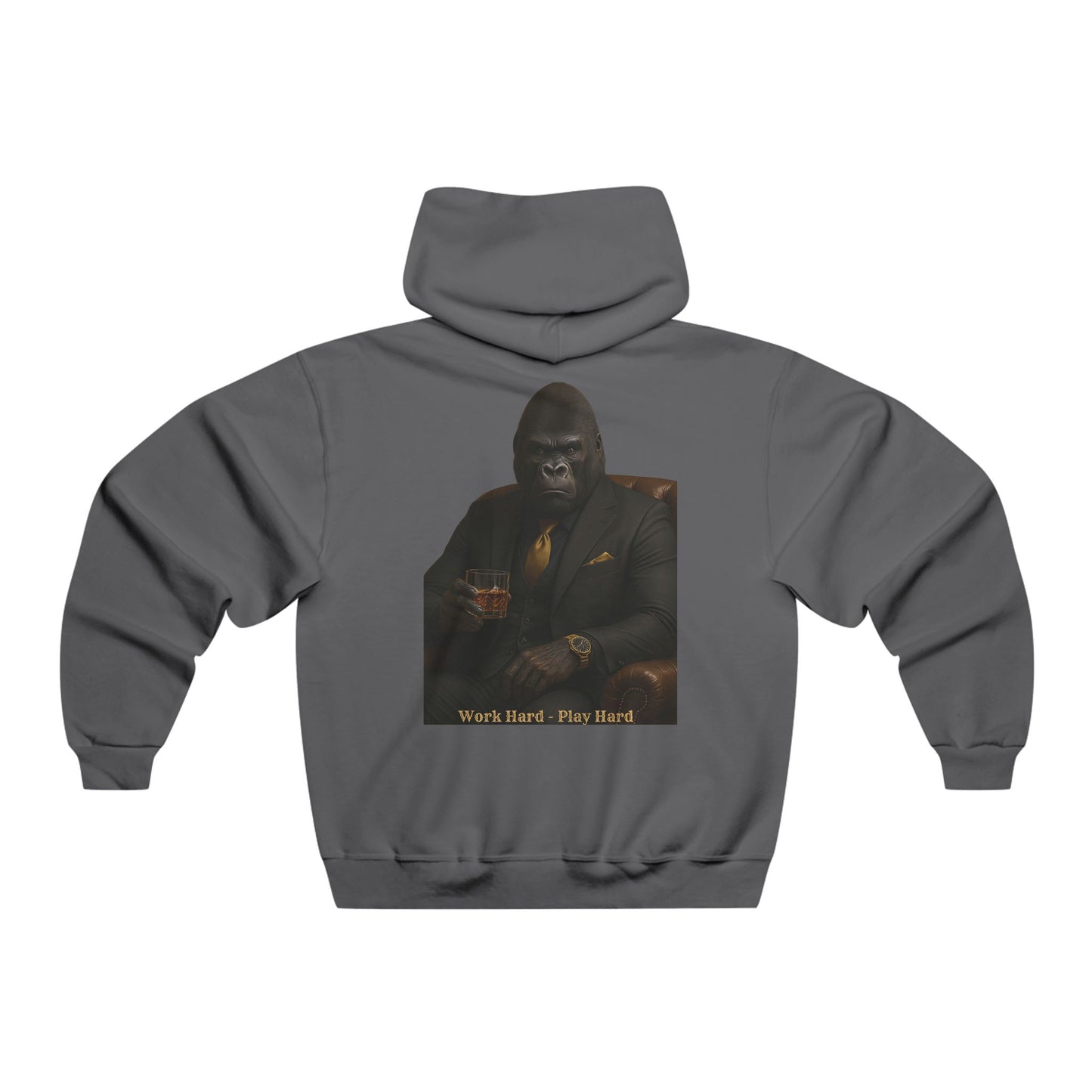 Boss Beast™ Men's Hoodie Hoodie Boss Beast Work Hard Play Hard Sweat gorille charismatique Mindset & elegance brute