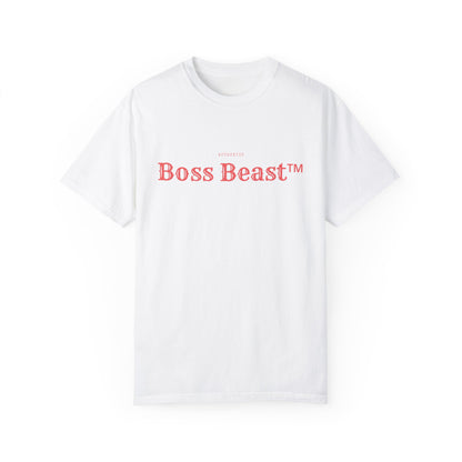 Boss Beast™ Unisex Garment Dyed T shirt Boss Beast  collection Work Hard Play Hard  Tee shirt coton lourd homme  Style mindset & dominance
