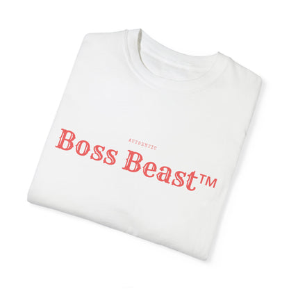 Boss Beast™ Unisex Garment Dyed T shirt Boss Beast  collection Work Hard Play Hard  Tee shirt coton lourd homme  Style mindset & dominance