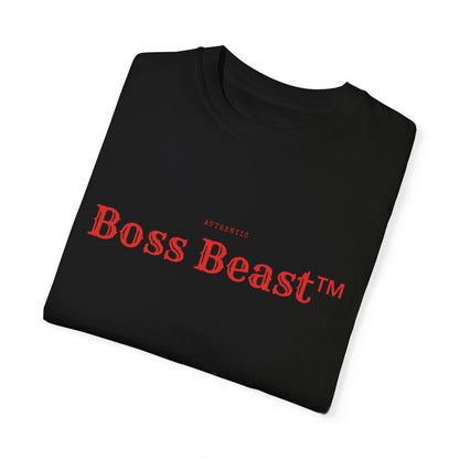 Boss Beast™ Unisex Garment Dyed T shirt Boss Beast  collection Work Hard Play Hard  Tee shirt coton lourd homme  Style mindset & dominance