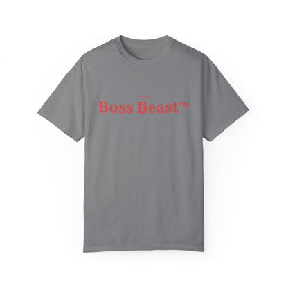 Boss Beast™ Unisex Garment Dyed T shirt Boss Beast  collection Work Hard Play Hard  Tee shirt coton lourd homme  Style mindset & dominance